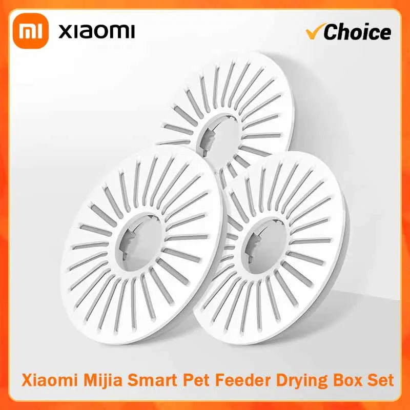 Original Xiaomi Mijia Smart Pet Feeder Drying Box Set Connected to Mijia APP Smart Reminder for Xiaomi Pet Feeder 3PCS