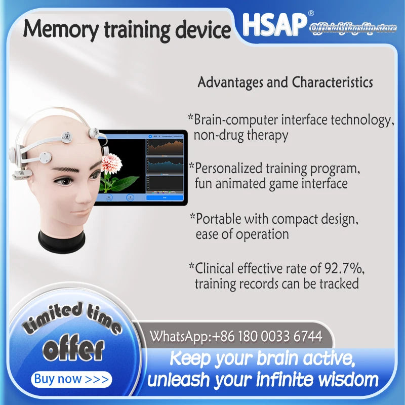 Portable memory training device Children/student brain development device for Alzheimer's prevention and treatment