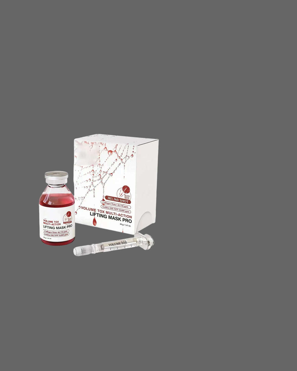 VOLUME TENSING MASK PRO LIFTING MASK PRO,' and a syringe for multi buy offer