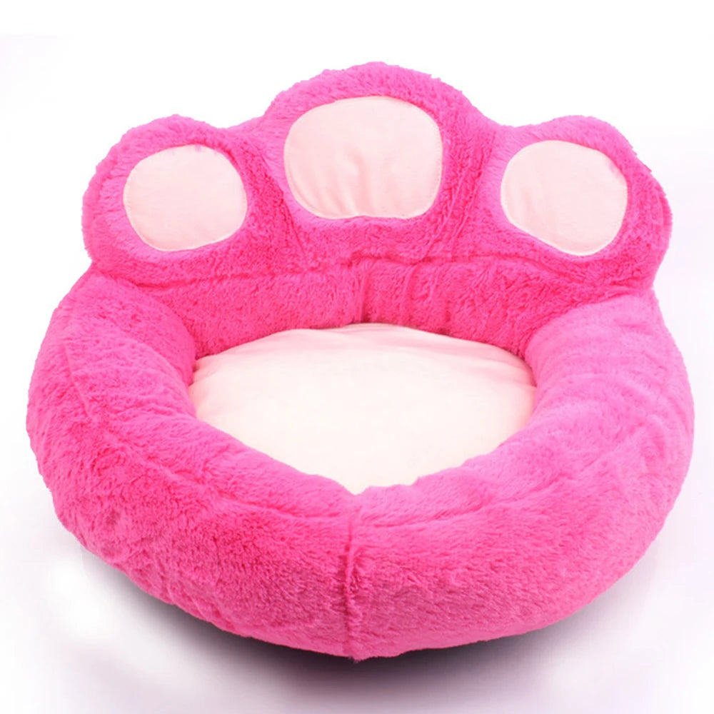 Super Soft Pet Nest for Large Medium Small Dogs Cats in All Seasons Removable Water Washing Dog Kennel Bear Paw Safety Pets Pad