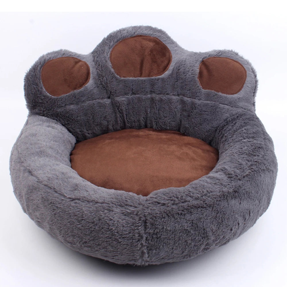 Super Soft Pet Nest for Large Medium Small Dogs Cats in All Seasons Removable Water Washing Dog Kennel Bear Paw Safety Pets Pad