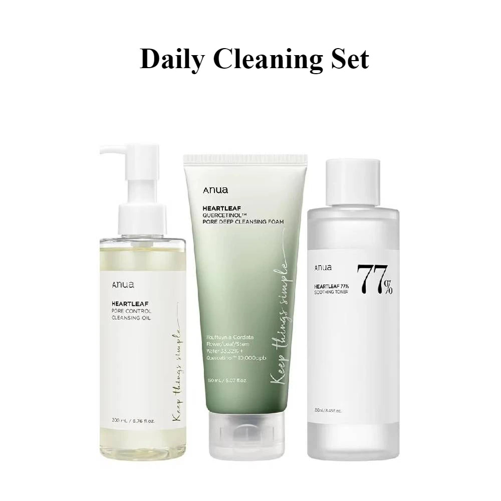 Korean Anua Heartleaf Acne Rice 70 Glowing Milky Toner 77 Lotion Whitening Cream Serum Faciales Originales Skincare Products set