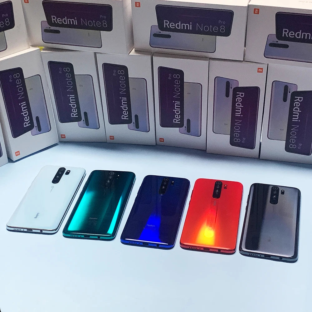 4G Smartphone Xiaomi Redmi Note 8 Pro 6GB 64GB/128GB Android Cell Phones Mobil Phone Dual SIM Cellphone Global ROM