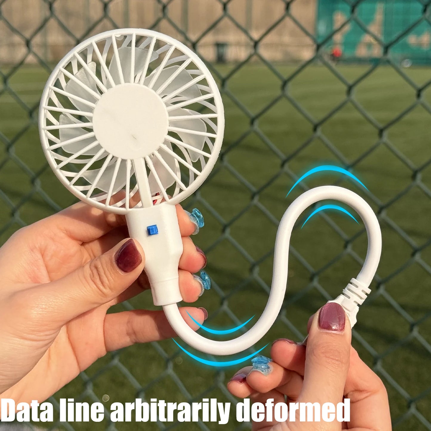 2025 USB Handheld Fan Silent Cooling Power Bank Portable Wireless Mini Play USB Plug Fans With Switch Summer Outdoors and Travel