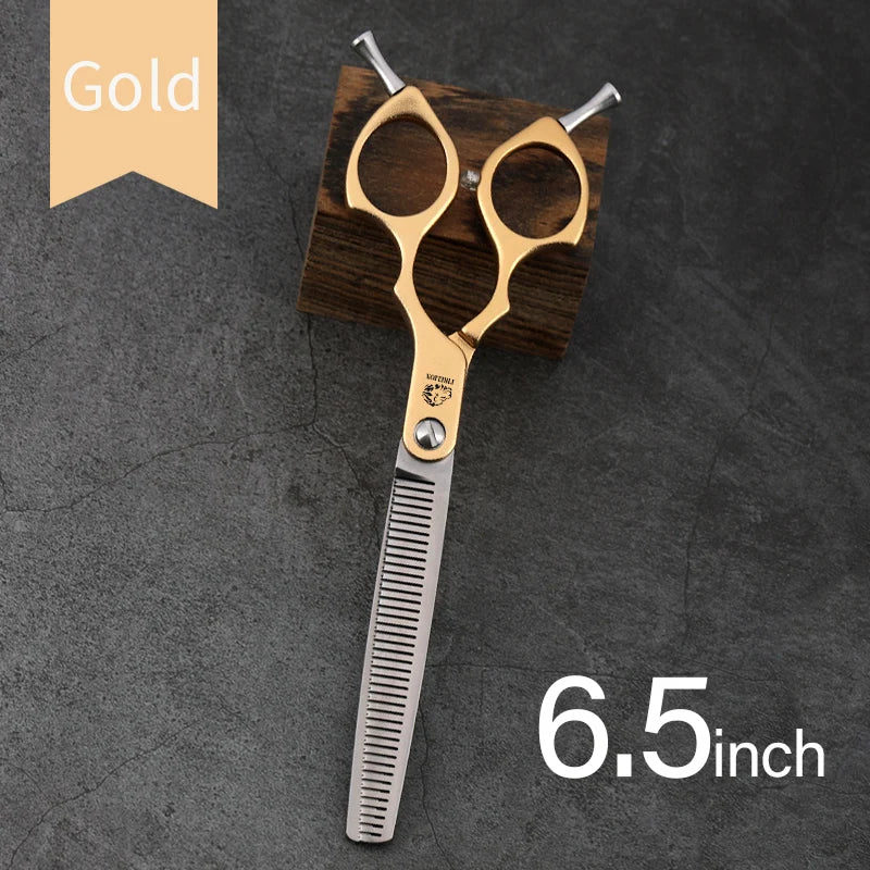 FIRELION Professional 440C 6.0/6.5 Inch Colorful Dog Grooming Scissors Pet Curved Scissors for Cutting Dogs Hair
