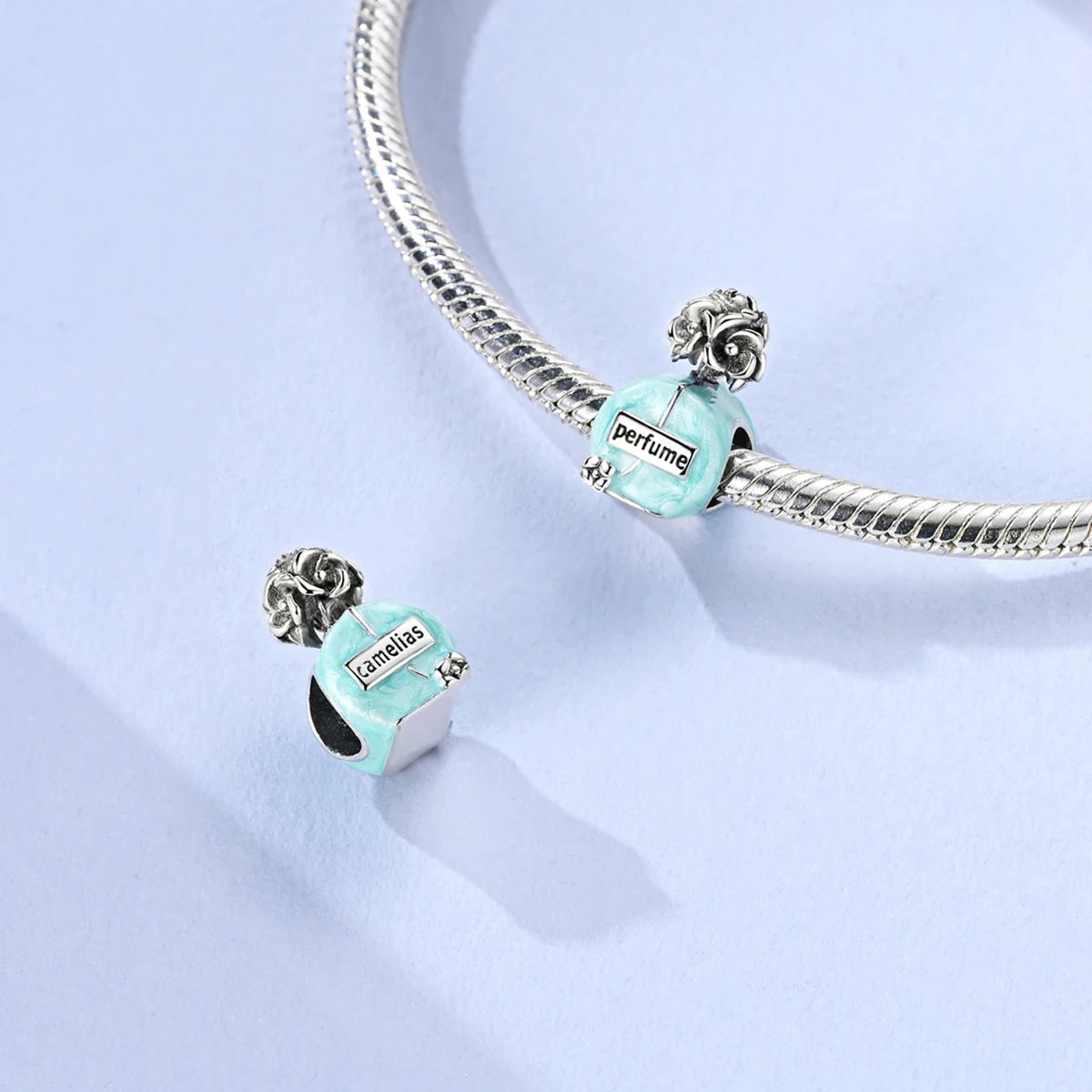 100% S925 Silver Butterfly Daisy Rose Crown Perfume Charms Beads Fit Pandk Original Bracelets DIY Fine Women Jewelry Making Gift