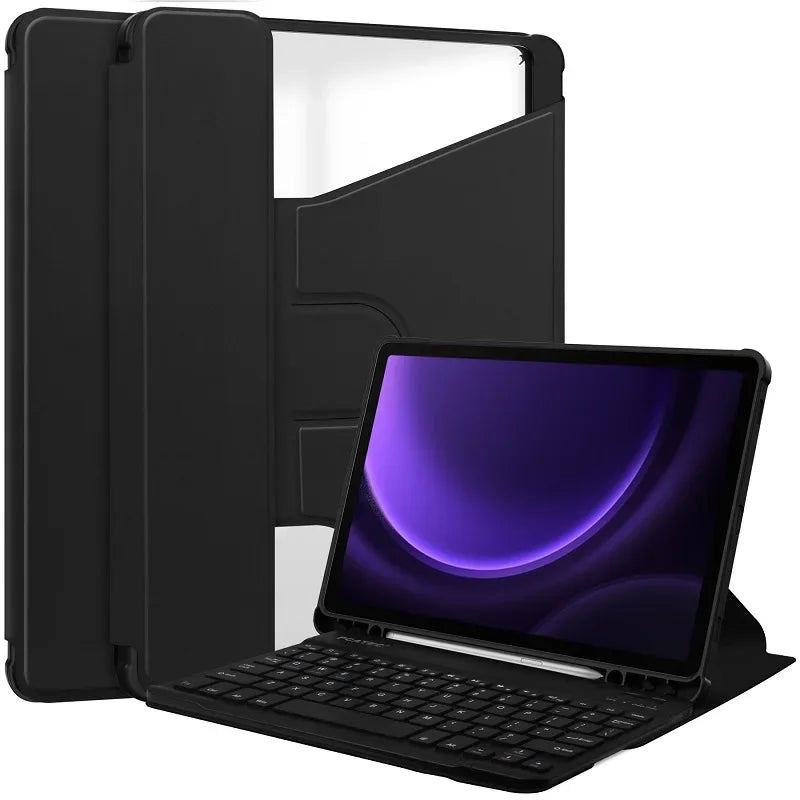 Acrylic 360 Rotation Cover for Lenovo Tab M11 TB-330FU TB-331FC Xiaoxin Pad 2024 11 inch Wireless Keyboard Case Stand Funda