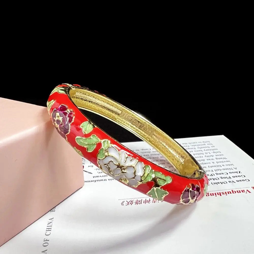 Chinese Women's Hand Bracelet Enamel