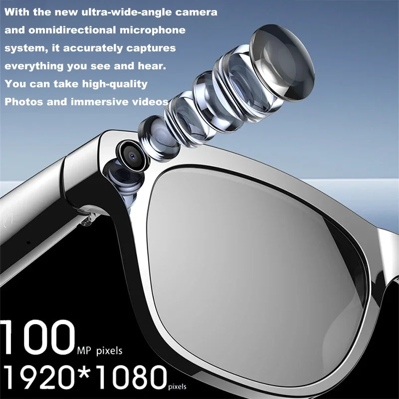 Xiaomi 4K HD AI Smart Glasses Chat GPT 100MP Camera Bluetooth Call 260Mah Battery Voice Assistant Control Smart Glasses 2025