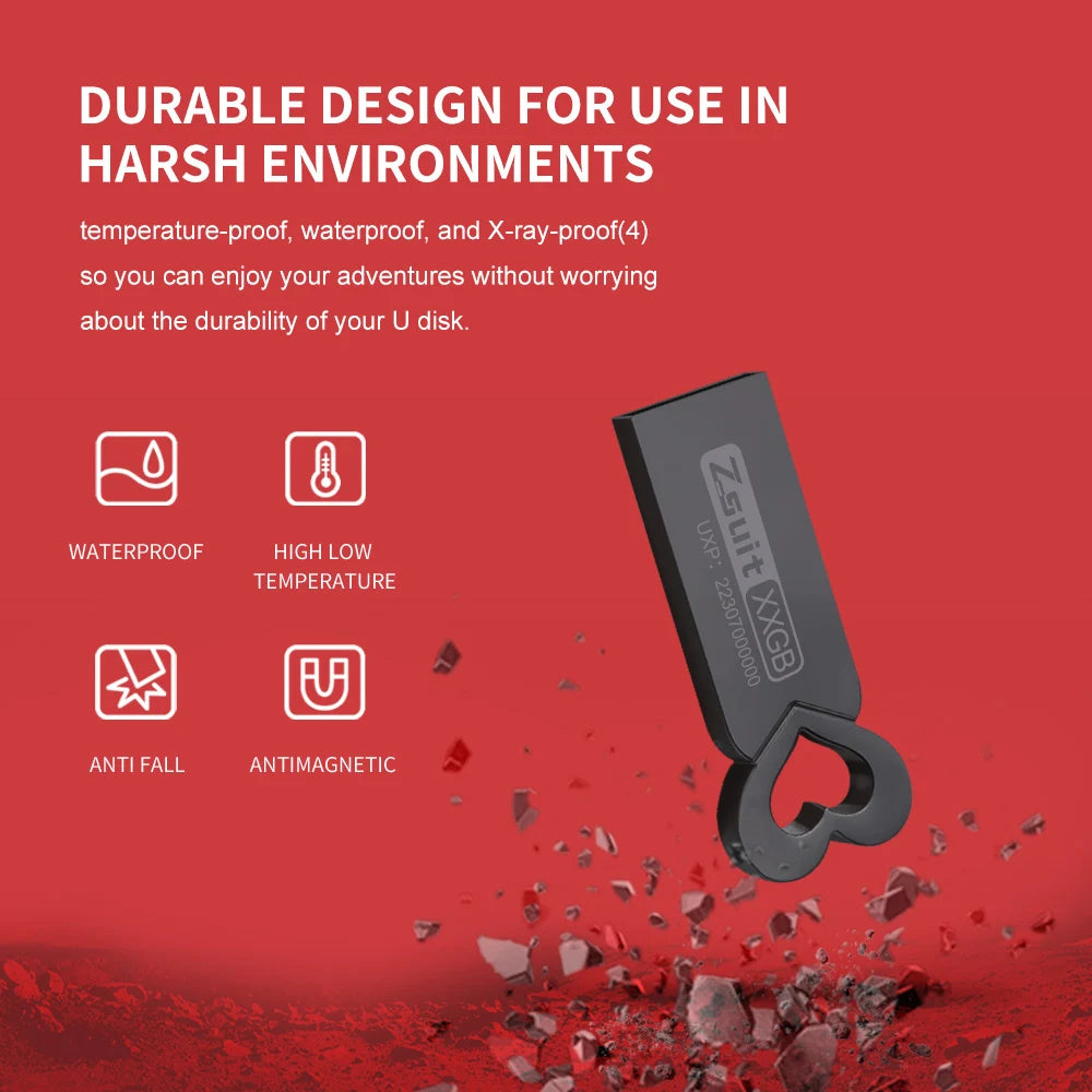 Zsuit 10pcs/lot USB Flash Drives 128GB Pen drive High Speed Metal Pendrive 3.0 16GB 32GB 64GB Free LOGO Flash Memory Drive