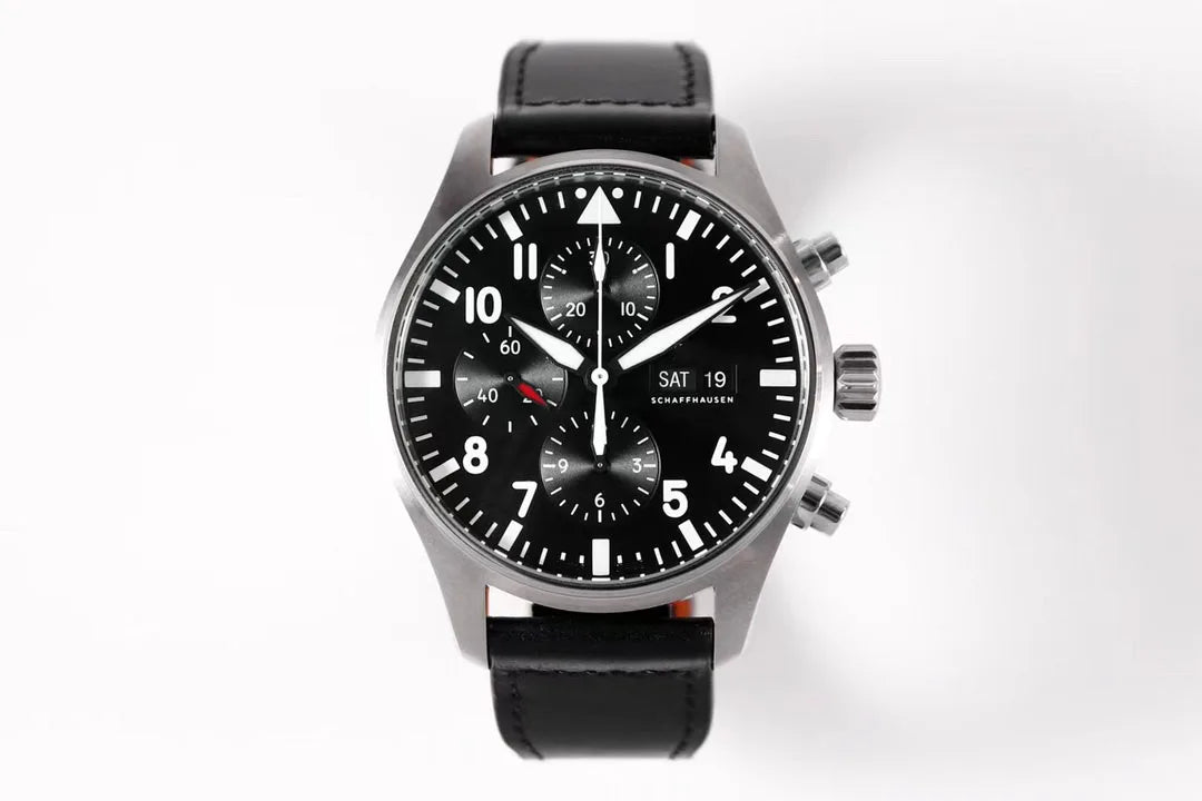 ZF presents OEMG-IW3777 Pilot Luminous and Chronograph with synchronized 7750 movements man's watches