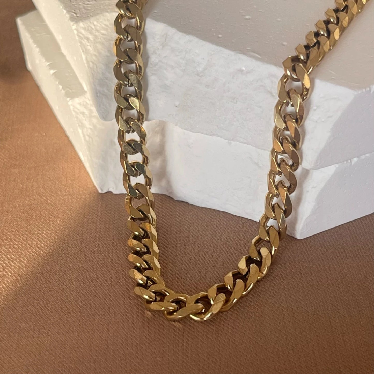 3/5/7mm Stainless Steel Punk Cuban Chains Necklace for Men Women Gold Silver Color Choker Metal Collar Jewelry Fashion Gift