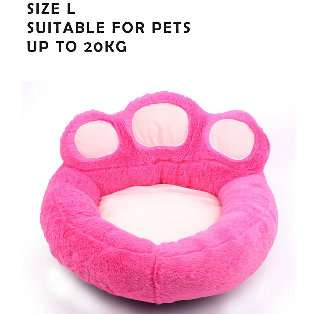 Super Soft Pet Nest for Large Medium Small Dogs Cats in All Seasons Removable Water Washing Dog Kennel Bear Paw Safety Pets Pad
