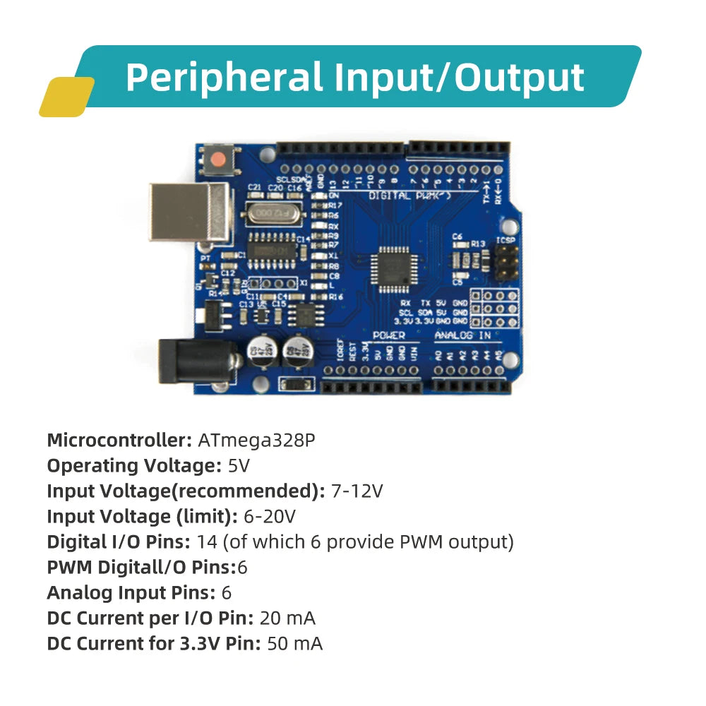 KUONGSHUN Starter Kit with Retail Box for School Kids Educational Programming Kit Educational Toys for arduino uno r3