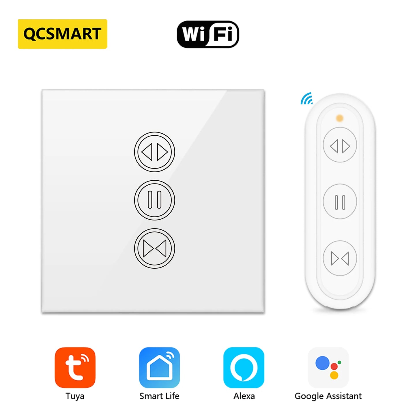 Tuya Smart Life EU WiFi Curtain Switch for Electric Motorized Blinds with Remote Control Google Home Alexa Voice Control DIY