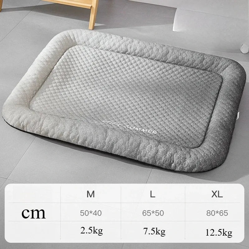 Summer Pet Ice Silk Dog Bed - Cooling Pad for Dogs & Cats, Pet Cool Nest & Ice Mat
