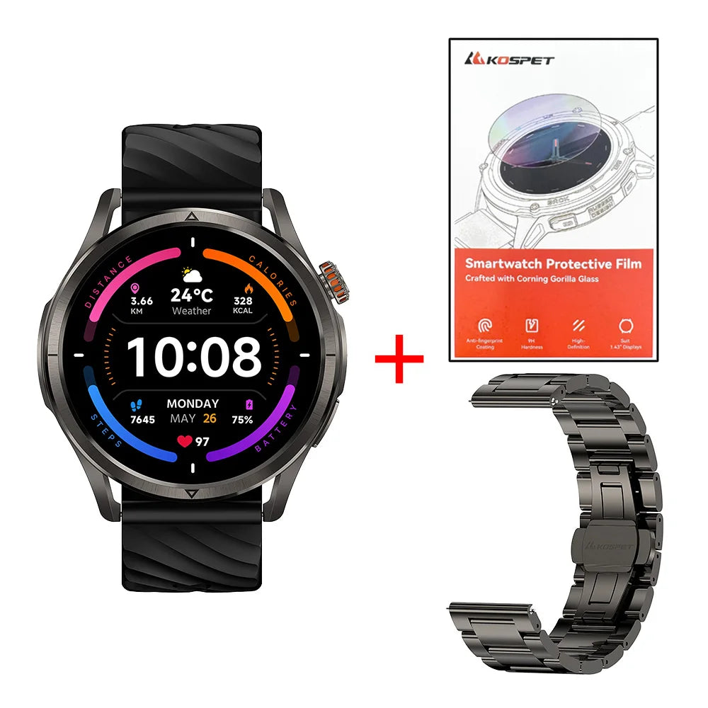 2025 KOSPET MAGIC R10 GPS Smart Watch For Men Women Dual-Band 180 Sport Modes Health Management 5ATM Waterproof Anti-fingerprint