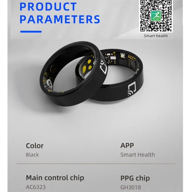R20 Smart Ring Men Women NFC Access Control Camera Control Sleep Monitor Fitness Tracker IP68 Waterproof Finger Rings