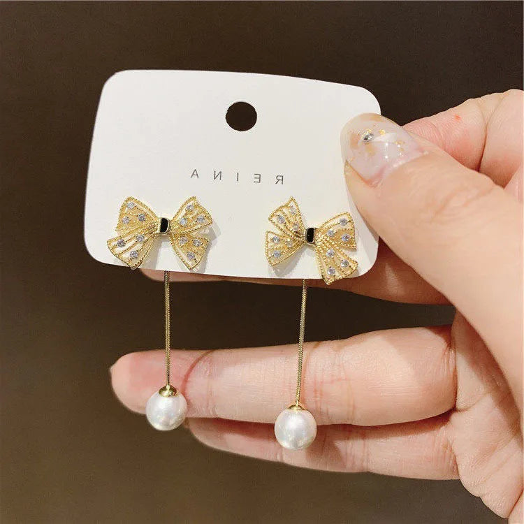 New Fashion Trend Unique Design Elegant Delicate Butterfly Zircon Earrings Women High Jewelery Wedding Party Gifts