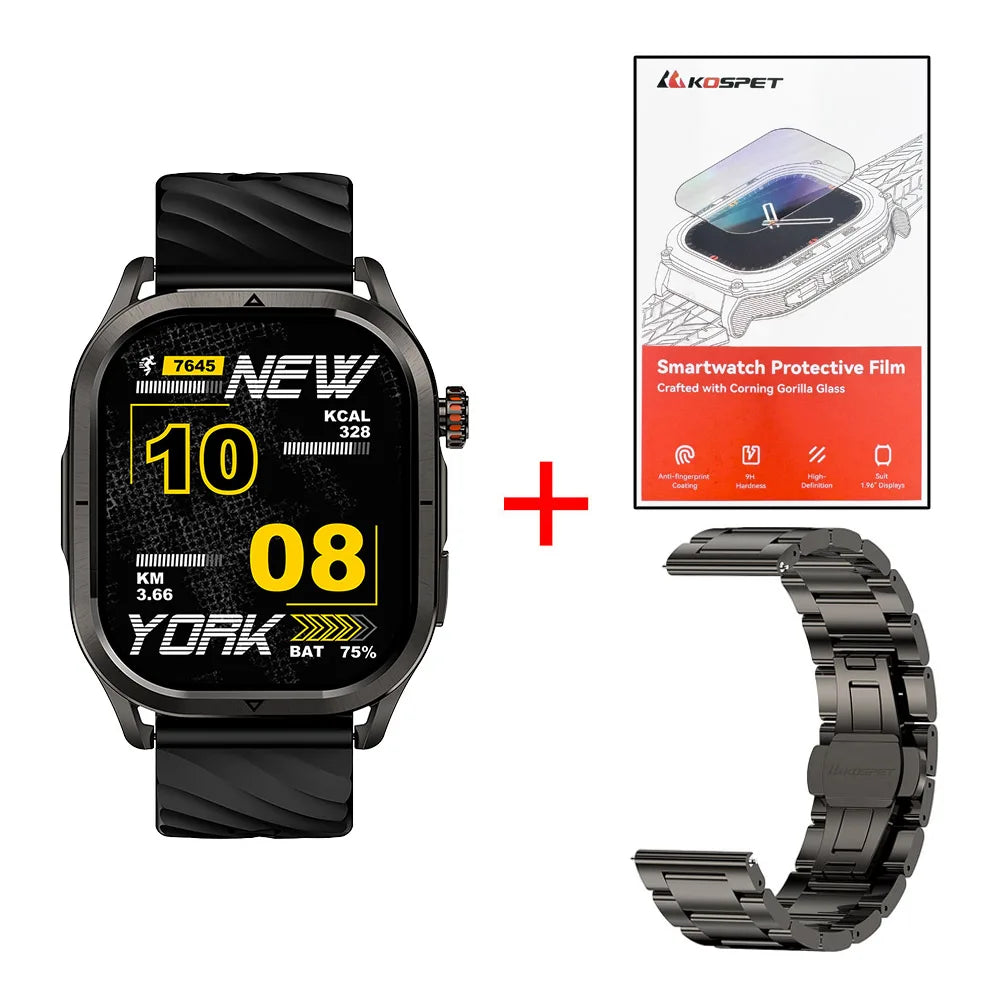 KOSPET MAGIC P10 GPS Smart Watch For Men Women 180 Sport Modes 5ATM IP69K Waterproof Anti--fingerprint Touchscreen Dual-band ALI