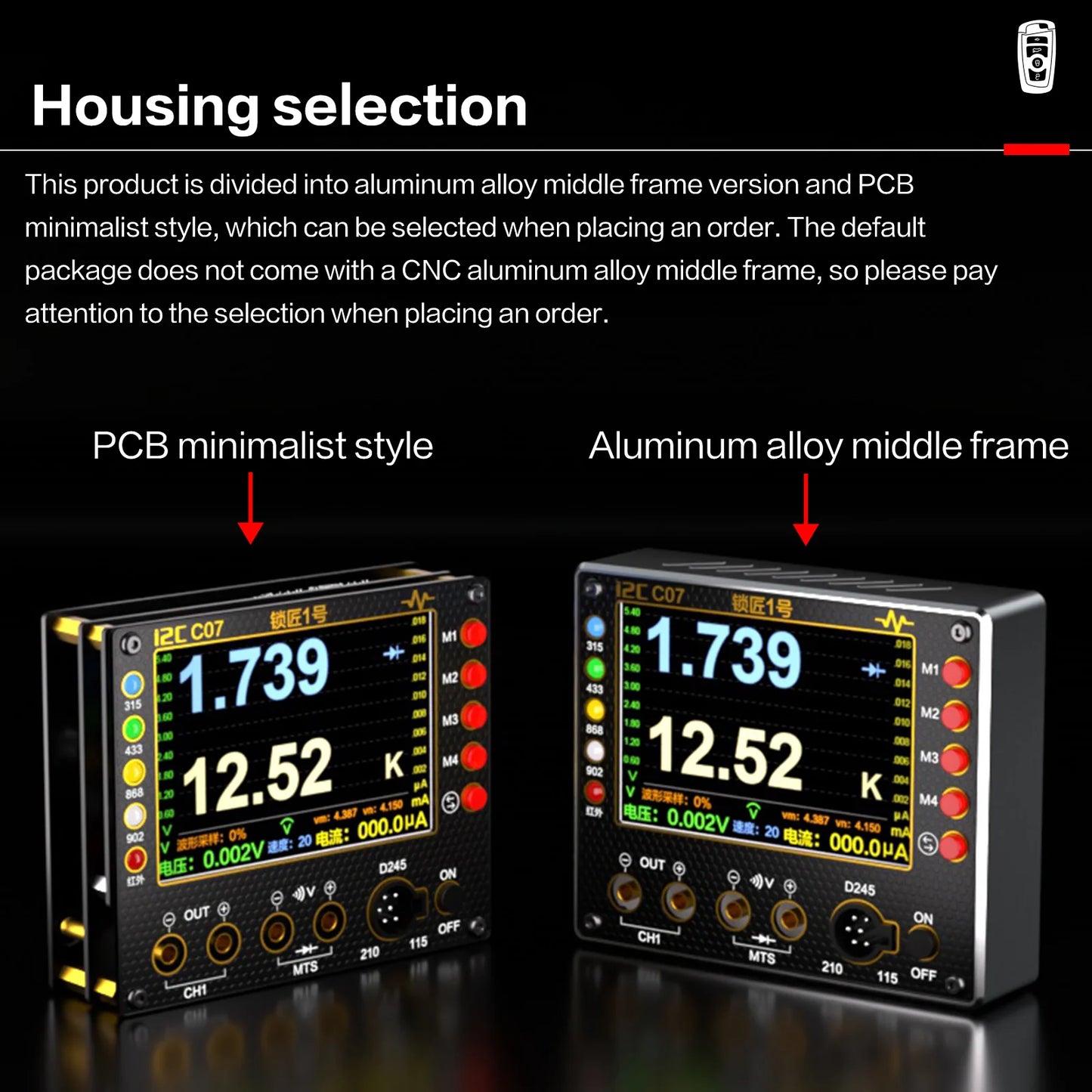 I2C C07 Locksmith No.1 Multifunction Remote Control Repair Tool for Frequencty Test Mode,Voltage Current Waveform Measurement