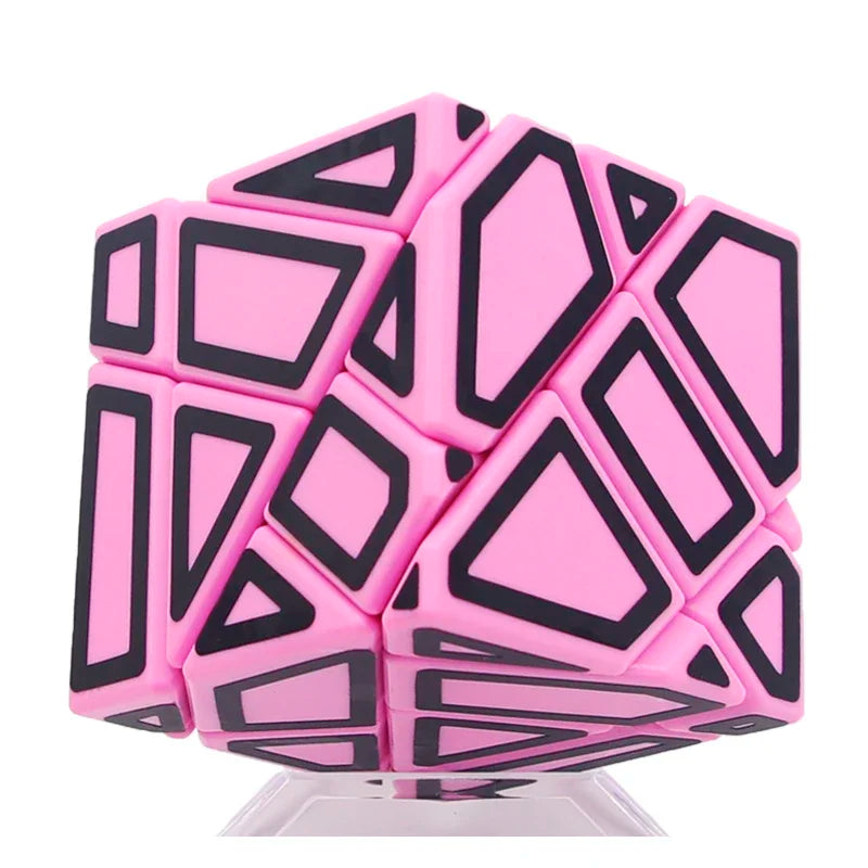 Lefun FangCun Ghost 6cm Cube Magico 3x3 Strange-shape Cube Magic Puzzle Hollow Sticker SpeedCube Educational Toys Ghost Cube