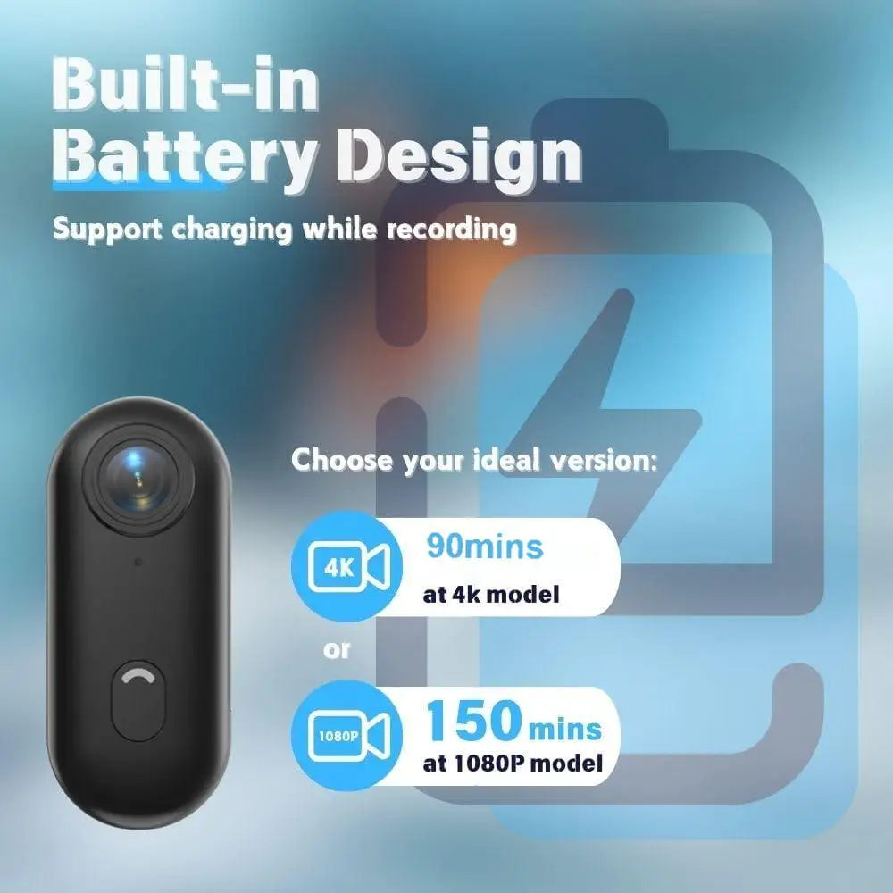 4K UHD Small Vlog Wireless Camera Home Photography Super Mini WiFi Recorder Action Cam Compatible Portable Electronic Gadgets