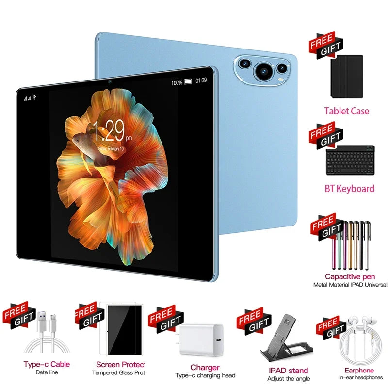 2025 Pad P61 22GB+2TB 11inch Android 14 Ai Powere 20000mAh Snapdragon888 5G HD 4K WIFI Dual SIM Card Bluetooth NEW Tablet PC Tab