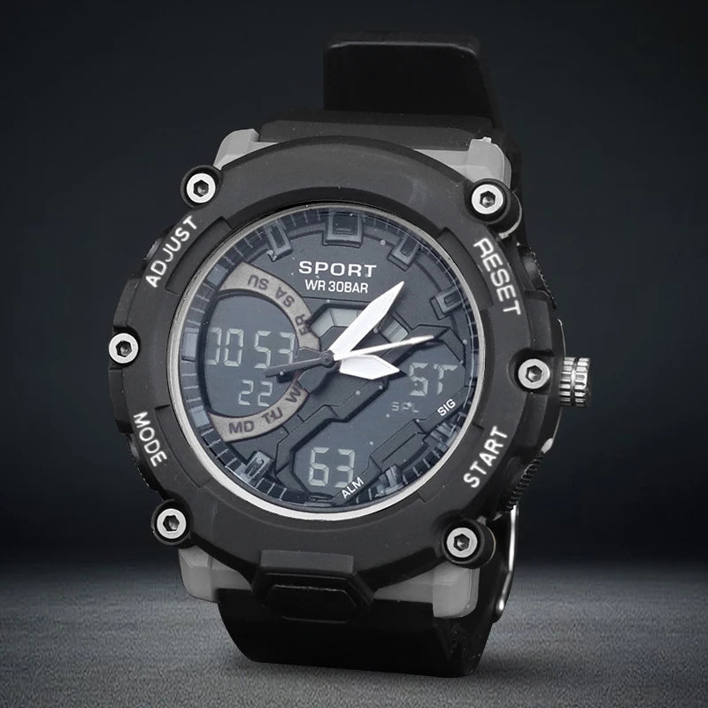 Men Mechanical Wristwatch Waterproof Automatic LED Watch Men Mechanical Watches World Time Stop Time AlarmRelogio Masculino
