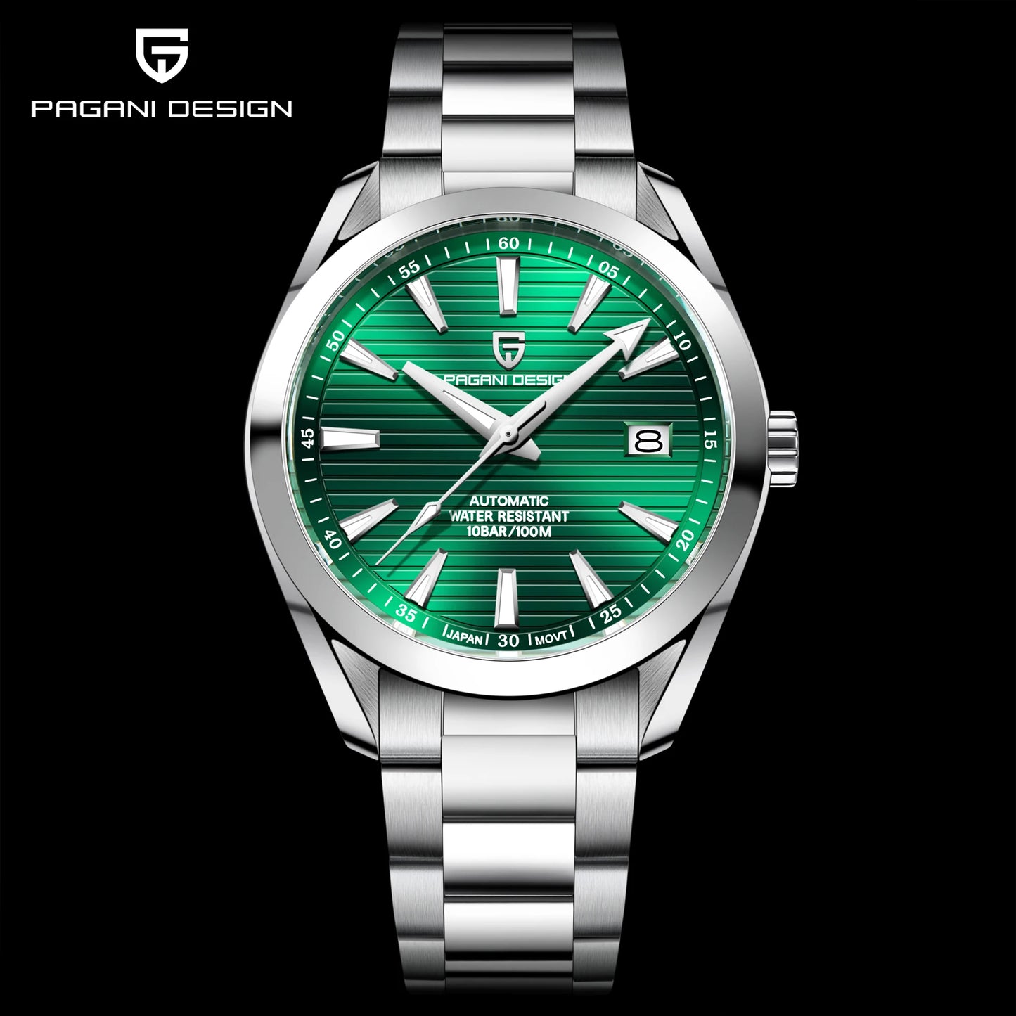 PAGANI DESIGN 40MM A150 Men's Watches Luxury Automatic Watch For Men Mechanical WristWatch Stainless Steel Sapphire Glass