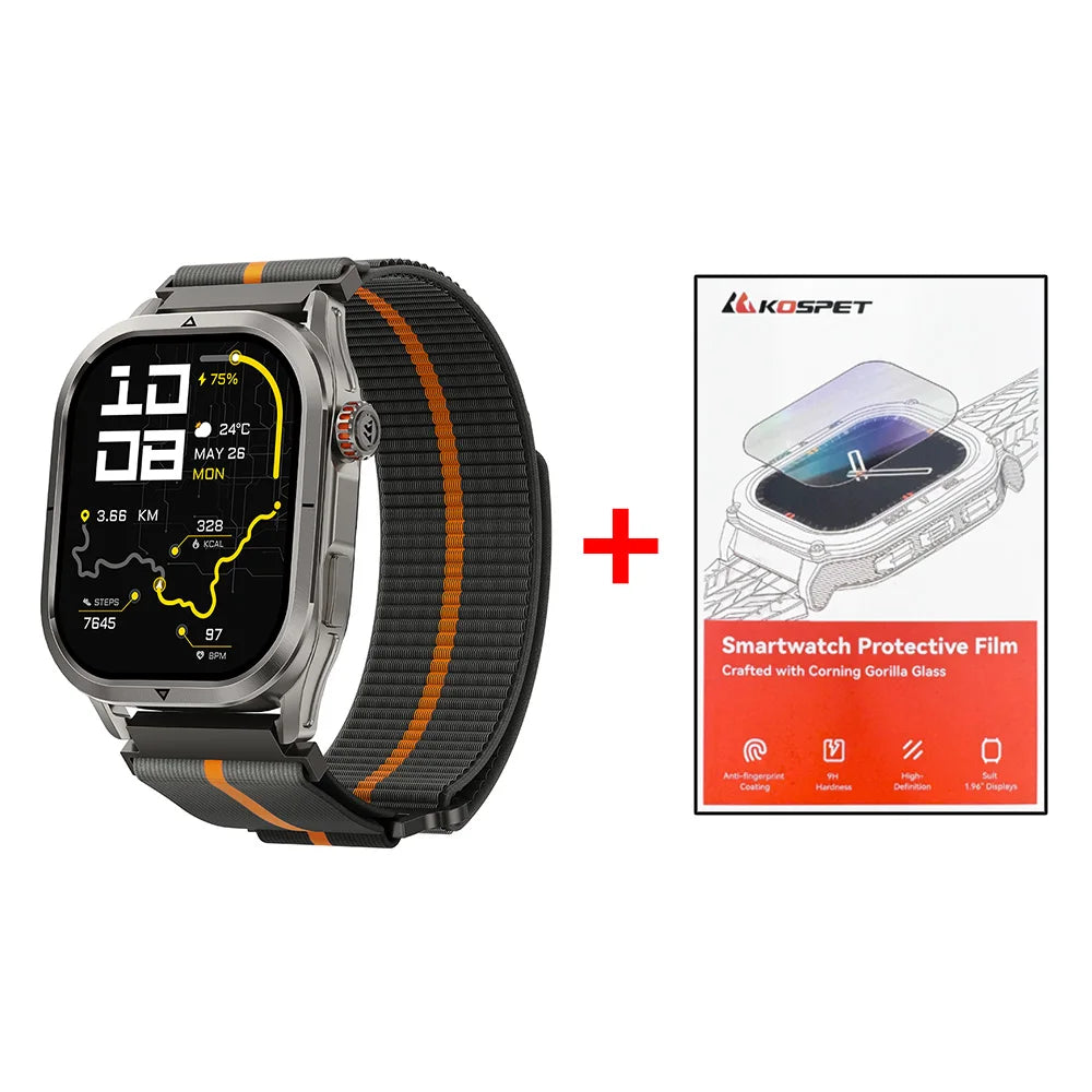 KOSPET MAGIC P10 GPS Smart Watch For Men Women 180 Sport Modes 5ATM IP69K Waterproof Anti--fingerprint Touchscreen Dual-band ALI