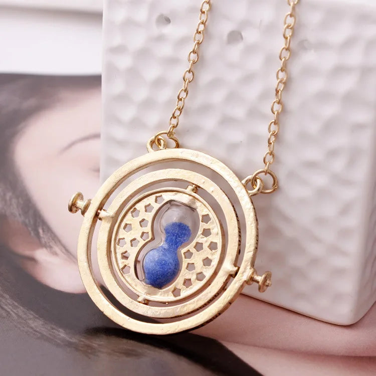 FIMAODZ Fashion Vintage Movie Jewelry Accessories Time Turner Hourglass Necklace Granger For Women Lady Girl Wholesale