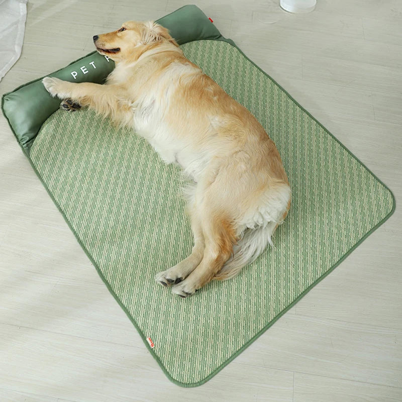 HOOPET Summer Dog Bed Cat Cool Mat Breathable Pet Sleep Ice Cushion for Small Medium Large Dog Cat Pet Cooling Mat Supplies
