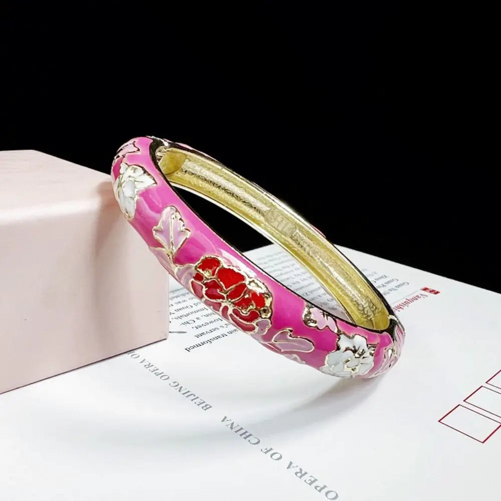 Chinese Women's Hand Bracelet Enamel