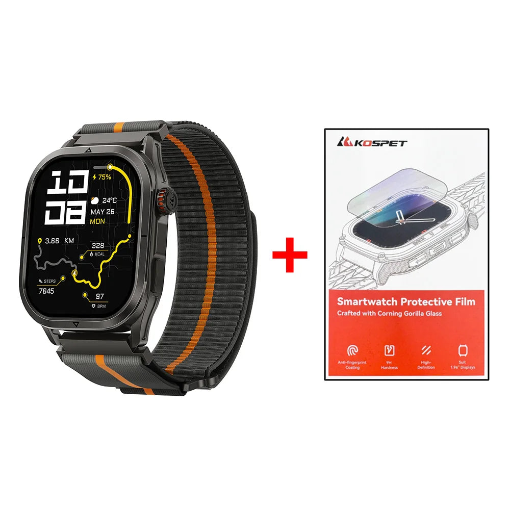 KOSPET MAGIC P10 GPS Smart Watch For Men Women 180 Sport Modes 5ATM IP69K Waterproof Anti--fingerprint Touchscreen Dual-band ALI