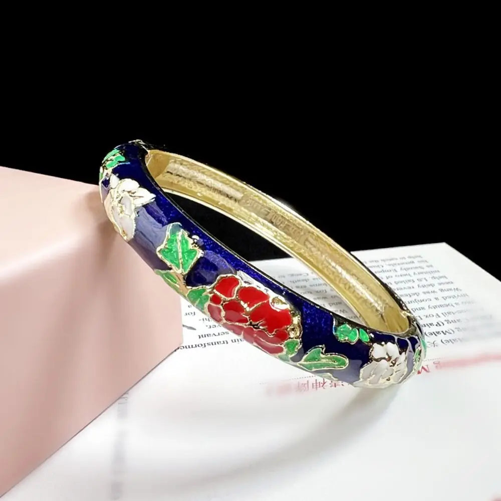Chinese Women's Hand Bracelet Enamel