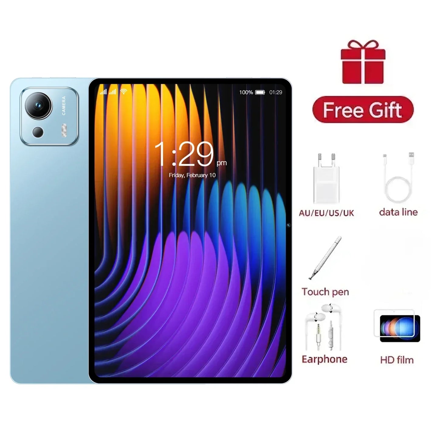 Global Edition Original Pad 7 Ultra Tablet Snapdragon 8th Generation 3 Android15 22GB+2TB 5G Dual Card 10 Core 20000mAh WiFi Tab