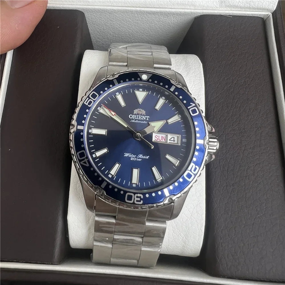 Orient Watch Man Refurbish Japanese Automatic Mechanical Watches 20Bar Waterproof Luminous Sport Watch Stainless Steel Men Watch
