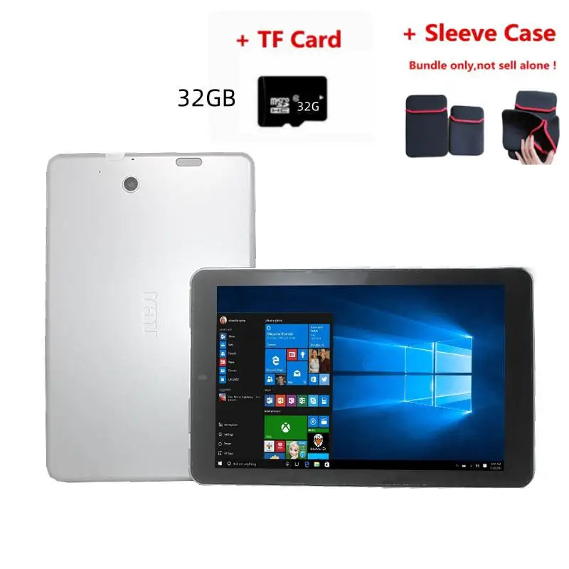 W1 32-Bit 10.1 Inch 1280x800IPS Windows 10 Tablets Intel Z8350 2GB RAM 32GB ROM 4-Cores 6000mAh HDMI Port USB 3.0