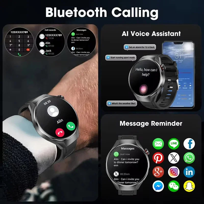 2025 New For HUAWEI Watch G5 PlUS Smart Watch Men 1.75" HD AMOLED Screen GPS track Heart Rate Bluetooth Call Compass SmartWatch