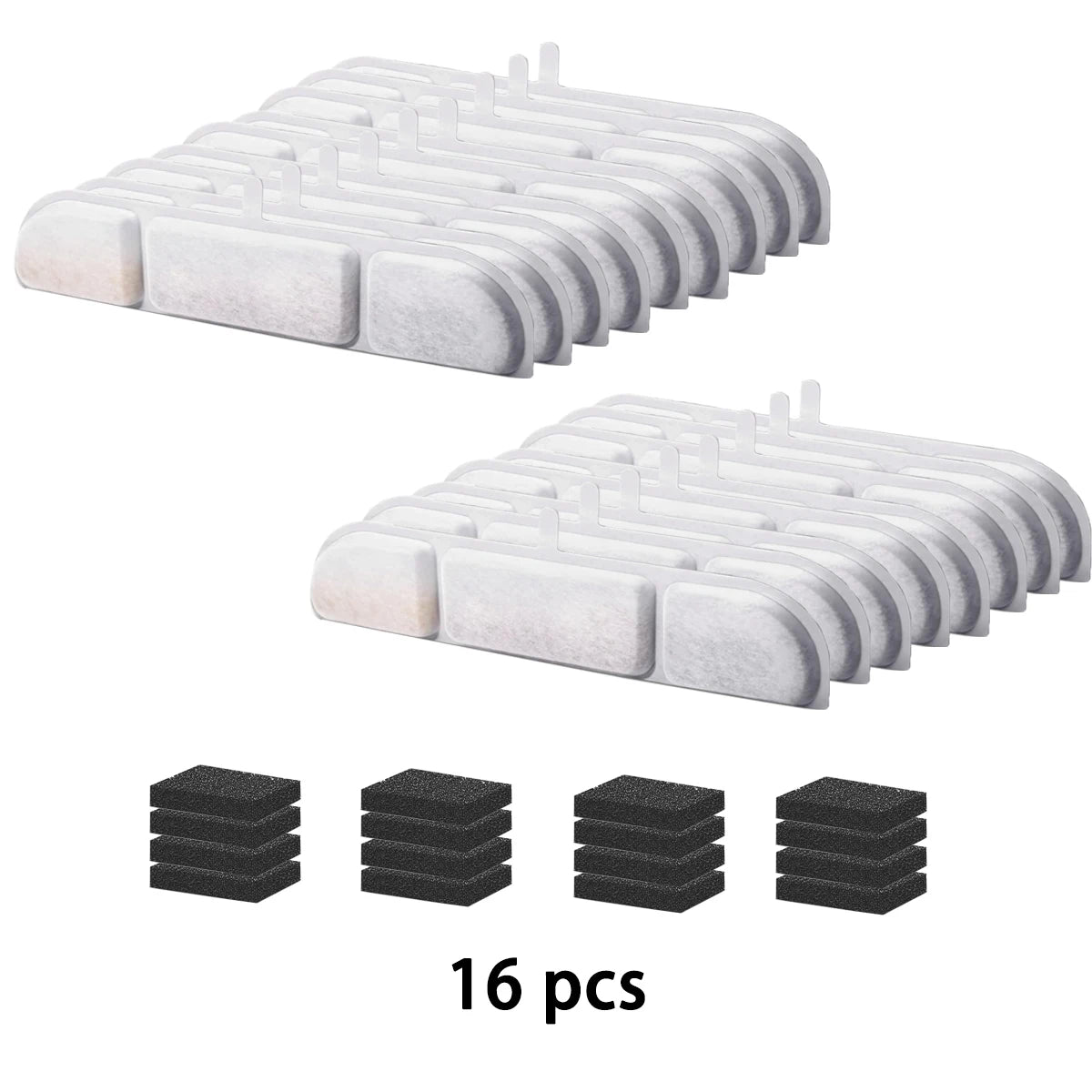 6/12/16/20/24pcs Pet Water Dispenser Filter Cat Water Fountain Filter Drinking Fountain Filter Cycle Filtering Easy To Clean