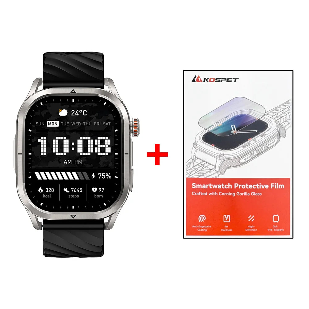 KOSPET MAGIC P10 GPS Smart Watch For Men Women 180 Sport Modes 5ATM IP69K Waterproof Anti--fingerprint Touchscreen Dual-band ALI