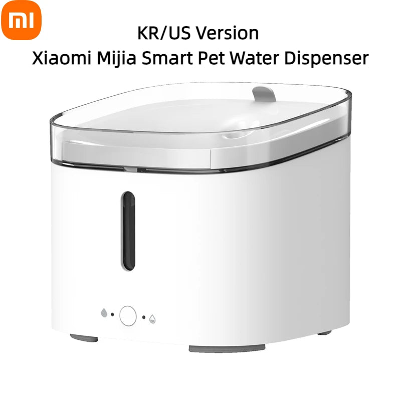 KR/US Version Xiaomi Mijia Smart Pet Water Dispenser 2L Kitten Puppy Pet Cat Automatic silent Water Dispenser Living Water