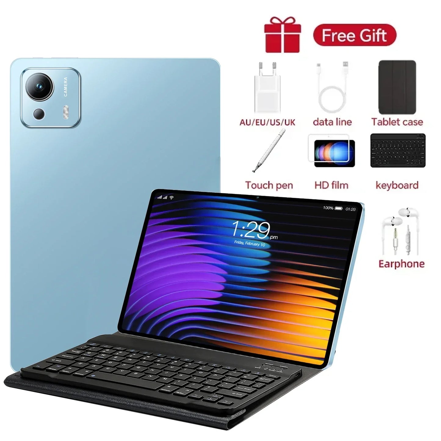 Global Edition Original Pad 7 Ultra Tablet Snapdragon 8th Generation 3 Android15 22GB+2TB 5G Dual Card 10 Core 20000mAh WiFi Tab