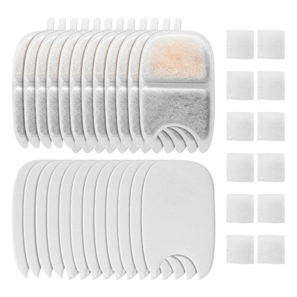 6/12PK Cat Fountain Filters & Sponges Replacement Kit, Universal Fit for Pet Water Fountain APETDOLA