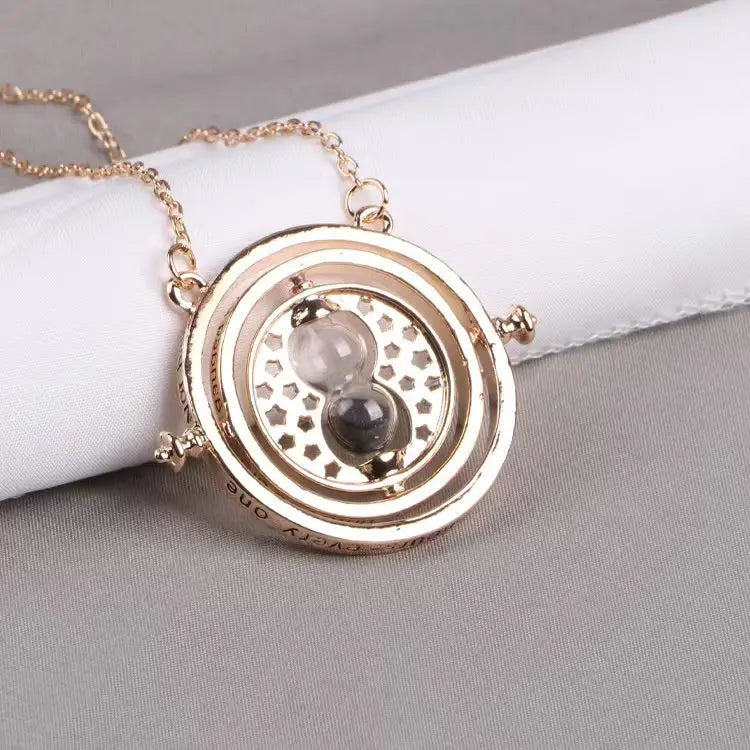 FIMAODZ Fashion Vintage Movie Jewelry Accessories Time Turner Hourglass Necklace Granger For Women Lady Girl Wholesale