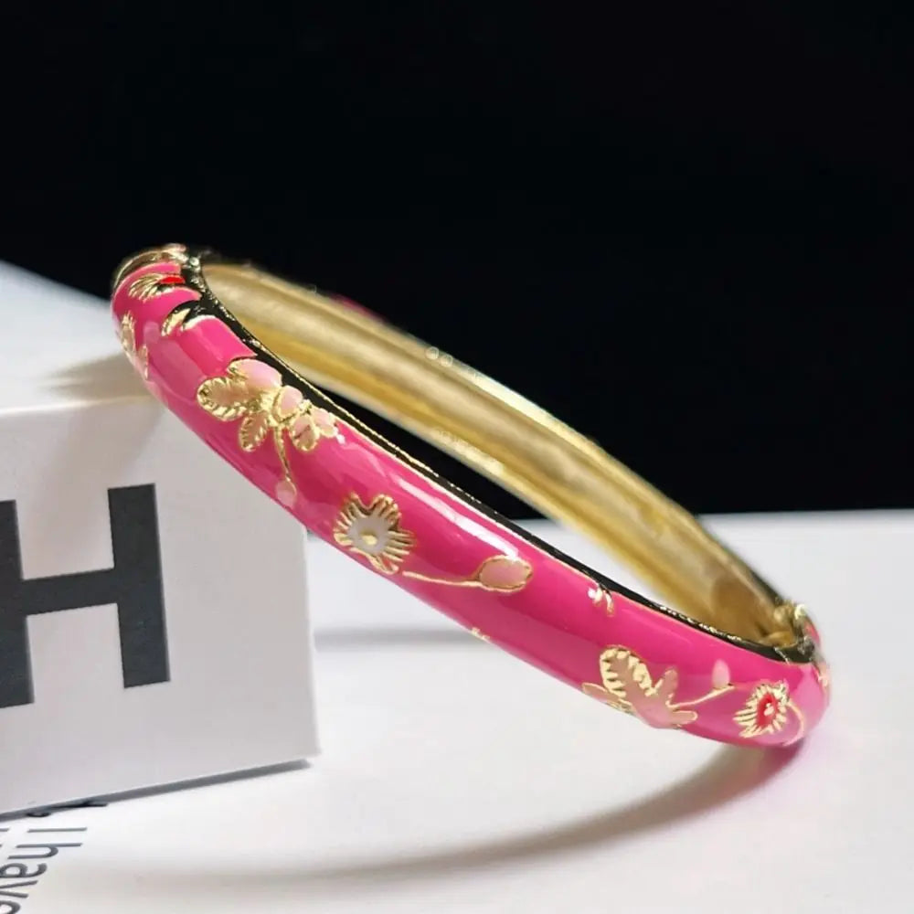 Chinese Women's Hand Bracelet Enamel