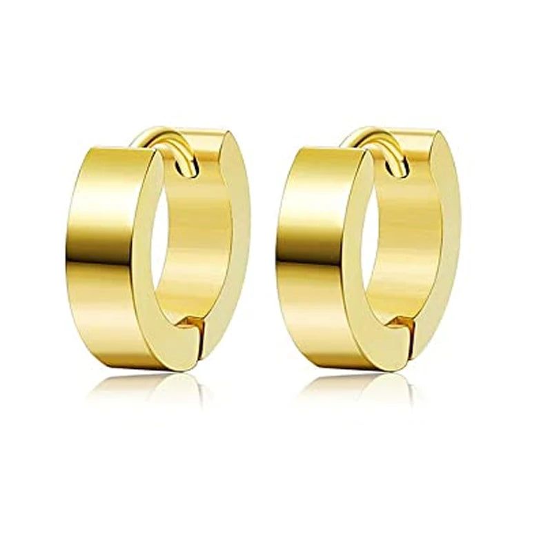 1/9 Pairs Stainless Steel Small Hoop Earrings Set for Men Women Huggie Hoop Earrings Punk style Classic