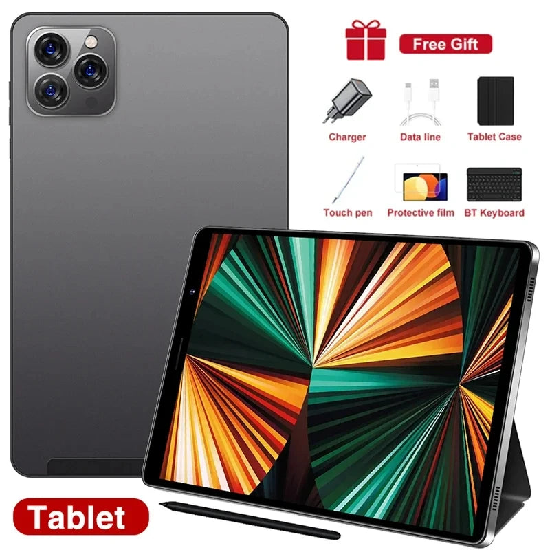 2025 Original 8 inch Pad Tab 14 Android 12 Tablet PC 16GB Ram 1TB Rom Dual SIM 10 Core Dimensity 9000 WPS GPS Bluetooth 10000mAh