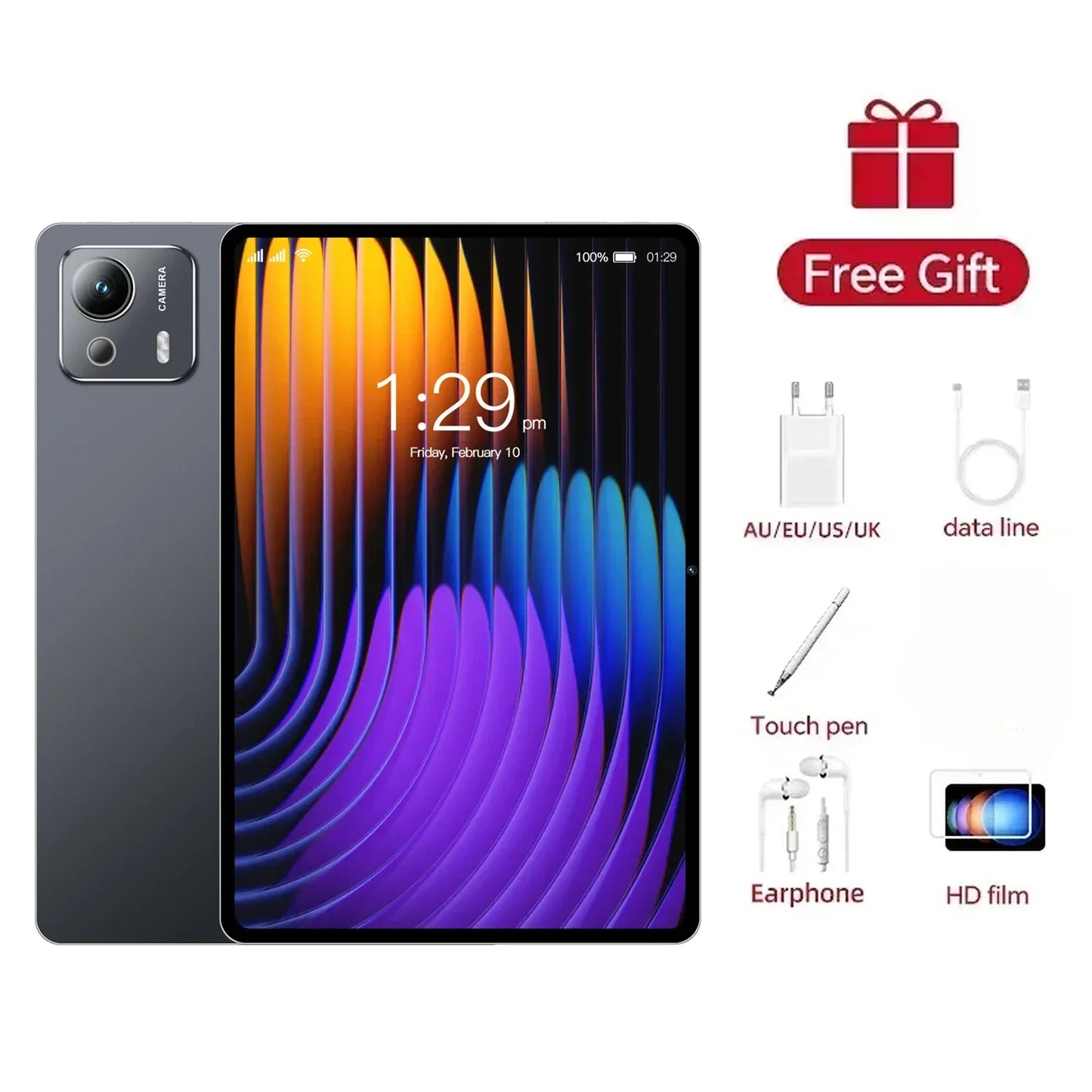 Global Edition Original Pad 7 Ultra Tablet Snapdragon 8th Generation 3 Android15 22GB+2TB 5G Dual Card 10 Core 20000mAh WiFi Tab